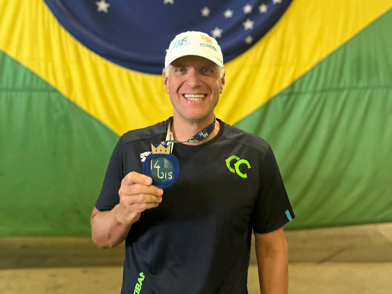 Leonardo Marinoni na travessia 14 bis